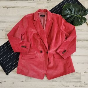 Talbots Double Breasted Corduroy Blazer Pink NEW Size 18W